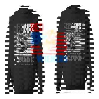4Th Of July Dachshund Dog Red White And Wieners Sweatshirt - Seseable