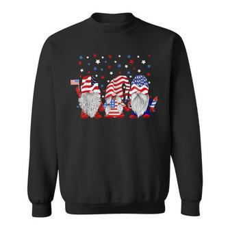4Th Of July Gnomes Patriotic American Flag Cute Usa Gnome Sweatshirt - Monsterry UK