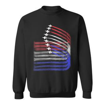4Th Of July Jet American Flag Patriotic Usa For Boys Sweatshirt - Seseable