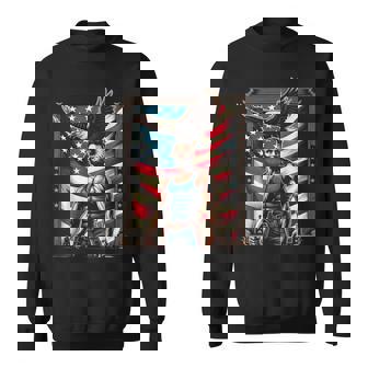 4Th Of July Patriotic Abraham Lincoln July 4Th Usa Sweatshirt - Thegiftio