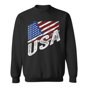 4Th Of July Usa American Flag United States Sweatshirt - Monsterry AU