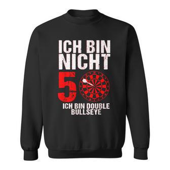 50 Geburtstag Geschenk Lustiges Dart Spruch Double Bullseye Sweatshirt - Geschenkecke