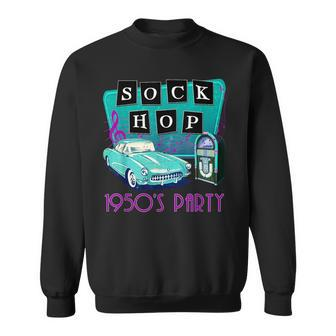 50S Sock Hop Themed Party Costume Retro 1950S Rockabilly Sweatshirt - Monsterry UK