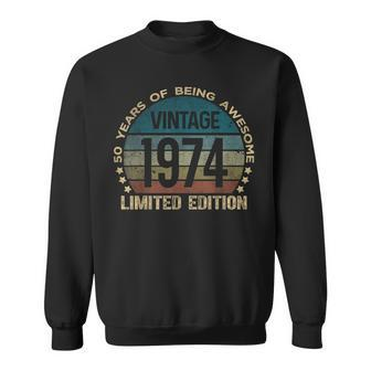 50Th Birthday 50 Year Old Vintage 1974 Limited Edition Sweatshirt | Mazezy