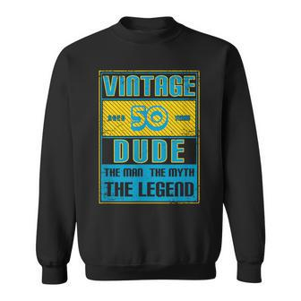 50Th Birthday For Age 50 Year Old Vintage Dad 1970 Sweatshirt - Monsterry