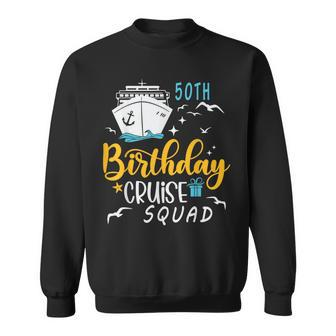 50Th Birthday Cruise Squad 2024 Matching Party Family Sweatshirt - Seseable