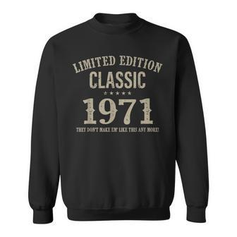 51 Year Old Vintage Limited Edition 1971 Classic Car Bday Sweatshirt - Monsterry DE