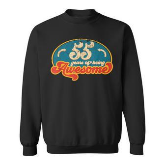 55 Year Old Retro Vintage 55Th Birthday Sweatshirt - Monsterry UK