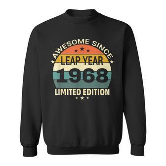 56Th Birthday Finally 14 Awesome Since Leap Year 1968 Sweatshirt - Seseable