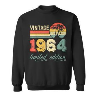 60Th Birthday Legend Since January 1964 60 Years Old Vintage Sweatshirt - Thegiftio UK
