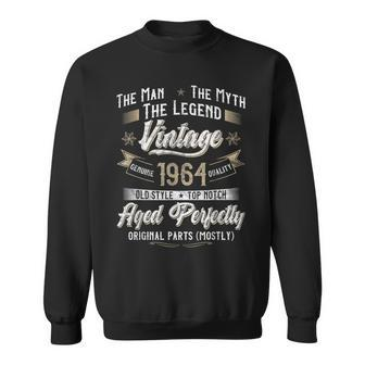 60Th Birthday Vintage 1964 60 Years Old 1964 Sweatshirt - Thegiftio UK