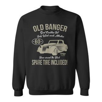 60Th Birthday Vintage Old Banger 60 Years Old Retro Sweatshirt - Thegiftio UK