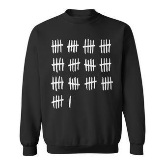 66Th Birthday Outfit 66 Years Old Tally Marks Anniversary Sweatshirt - Monsterry DE