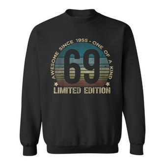 69Th Birthday 69 Year Old Vintage 1955 Limited Edition Sweatshirt - Seseable