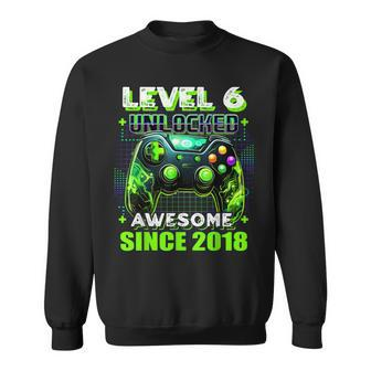 6Th Birthday Gamer 6 Year Old Bday Boy Six Son Sweatshirt - Monsterry