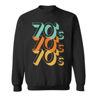 The 70S In Large Letters 70'S Lover Vintage Fashion Sweatshirt - Monsterry CA