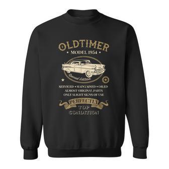 70Th Birthday Vintage Oldtimer Model 1954 Sweatshirt - Monsterry AU