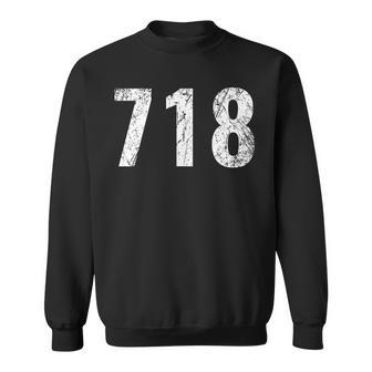 718 Area Code T New York City Sweatshirt - Monsterry DE