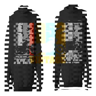 72Nd Birthday Biker Retro Vintage 1952 Motorcycle Sweatshirt - Monsterry