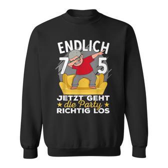 75Th Birthday Man Ich Bin Jetzt 75Th Birthday Grandpa Sweatshirt - Seseable