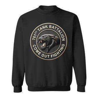 761St Tank Battalion Black Panthers Ww2 Emblem Remix Sweatshirt - Monsterry DE