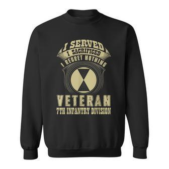 7Th Infantry Division Veteran I Served I Sacrificed Sweatshirt - Monsterry DE