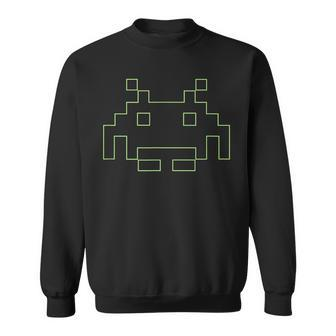 80S Arcade Game Retro Space Alien Invaders Gamer Sweatshirt - Thegiftio UK