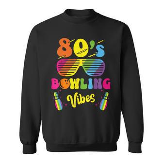 80'S Bowling Vibes 1980S Retro Style Team Outfit Bowler Sweatshirt - Seseable