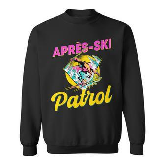 80S Retro Apres-Ski Patrol Wear 90S Skiing Sweatshirt | Mazezy