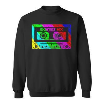 80Sintage Retro Music Cassette Mixtape Sweatshirt - Seseable