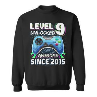 9Th Birthday Gamer 9 Year Old Bday Boy Nine Son Sweatshirt - Monsterry