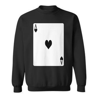 Ace Of Hearts Sweatshirt - Monsterry UK
