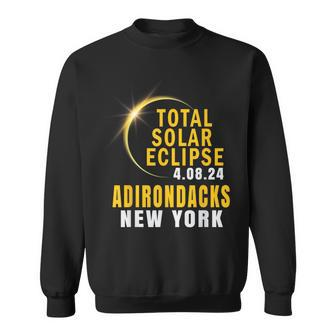 Adirondacks New York Total Solar Eclipse 2024 Adirondacks Ny Sweatshirt | Mazezy