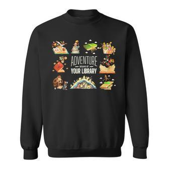 Adventure Begins At Your Library Summer Reading 2024 Sweatshirt - Seseable