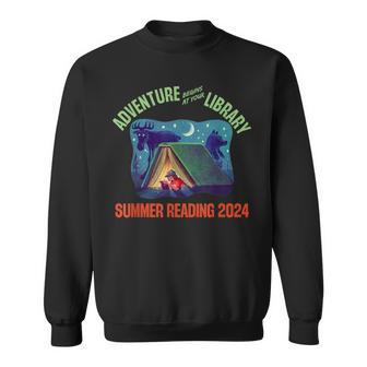 Adventure Begins At Your Library Summer Reading Program 2024 Sweatshirt - Seseable