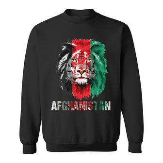 Afghanistan Flag Lion Free Afghanistan Sweatshirt - Seseable