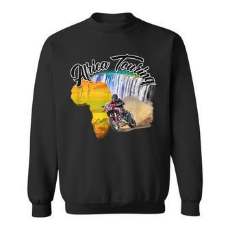 Africa Touring Twin Motorcycle Nature Off-Road Bike Sweatshirt - Monsterry