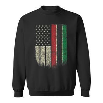 African American Flag Pan-African Unia Flag T Sweatshirt - Monsterry