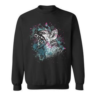 African Animal Lover Laughing Hyena Sweatshirt - Monsterry UK