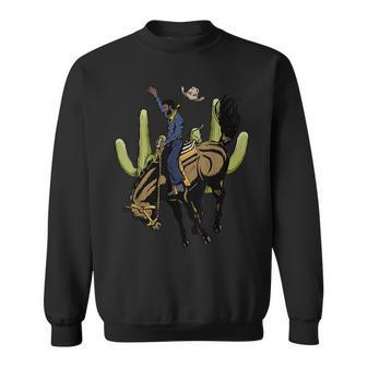 African Black Cowboy Howdy Black History Month Boy Sweatshirt - Monsterry