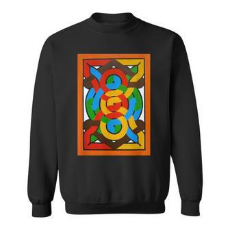 African Maroon Tribal Inspired Ethnic Colorful Black Culture Sweatshirt - Monsterry UK