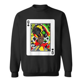 African Queen Card Melanin Black Pride Blm Junenth Sweatshirt - Thegiftio UK