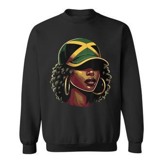 Afro Jamaican Black Girls Jamaica Sweatshirt - Seseable