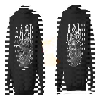Ahhh Screaming Goat Goat Lover Screaming Goat Sweatshirt - Thegiftio UK