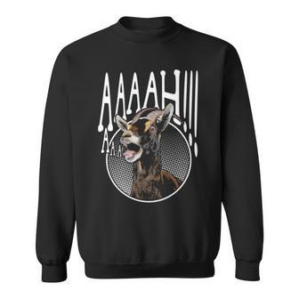 Ahhh Screaming Goat Goat Lover Screaming Goat Sweatshirt | Mazezy