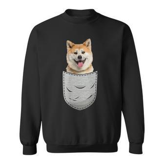 Akita Inu Ken Japanese Chest Bag Pocket Dog Owners Sweatshirt - Thegiftio UK