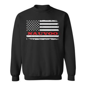 Alabama American Flag Nauvoo Usa Patriotic Souvenir Sweatshirt - Monsterry