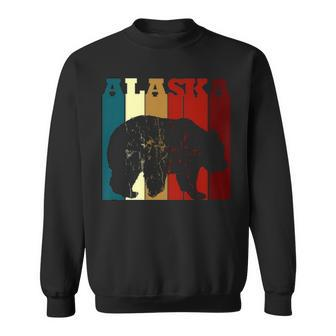 Alaska Bear Vintage Colors Retro Sweatshirt | Mazezy