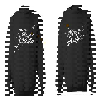 Alaska Flag Mountains Distressed State Souvenir Sweatshirt | Mazezy