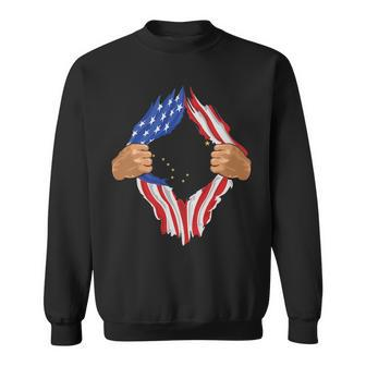 Alaska Roots Inside State Flag American Proud Sweatshirt | Mazezy AU
